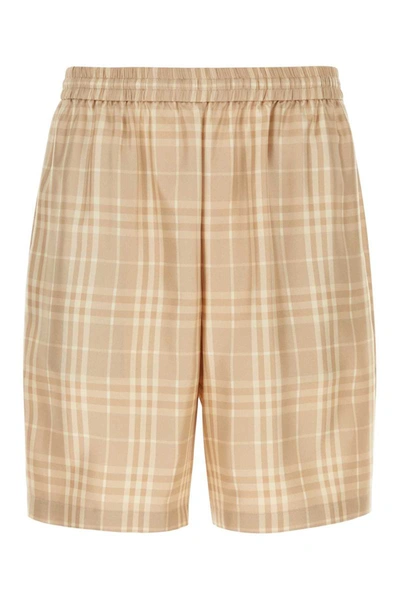 Shop Burberry Shorts In Checked