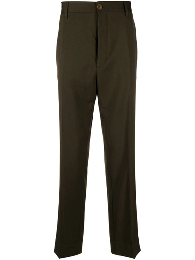 Shop Vivienne Westwood Cotton Trousers In Green