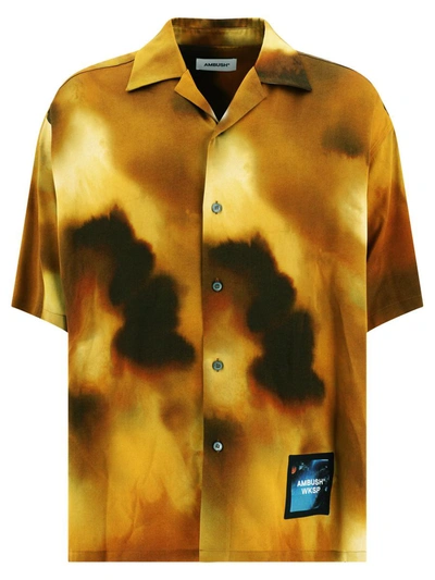 Shop Ambush "bowling" Shirt In Yellow
