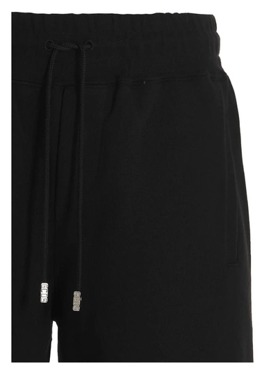Shop Gcds 'low Logo Band' Bermuda Shorts In Black