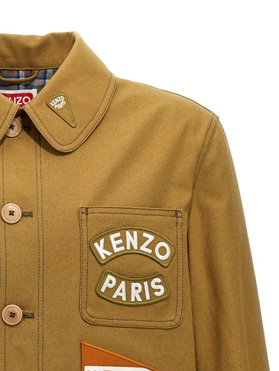 Shop Kenzo Giacca ' Sailor Workwear' In Green