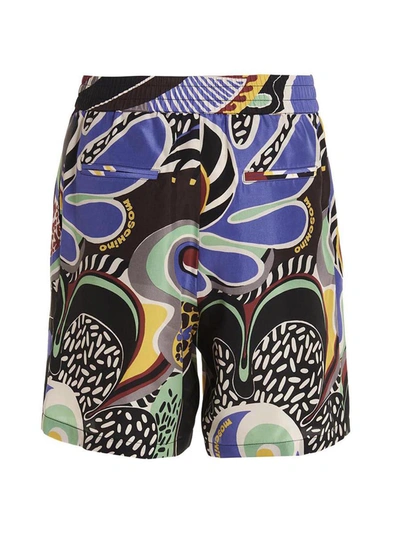 Shop Moschino 'psychedelic' Bermuda Shorts In Multicolor