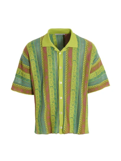 Shop Avril8790 Avril 8790 Jacquard Shirt In Multicolor