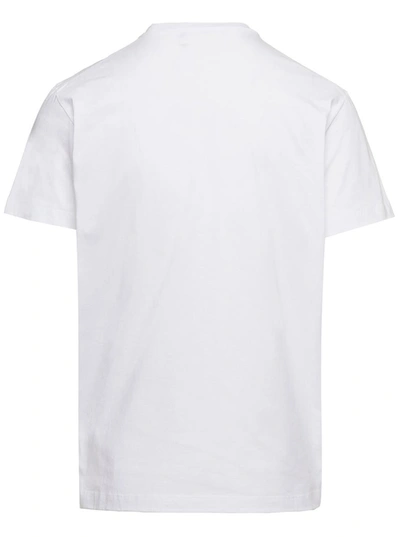 Shop Dsquared2 White Icon Sunset Logo T-shirt In Cotton Man