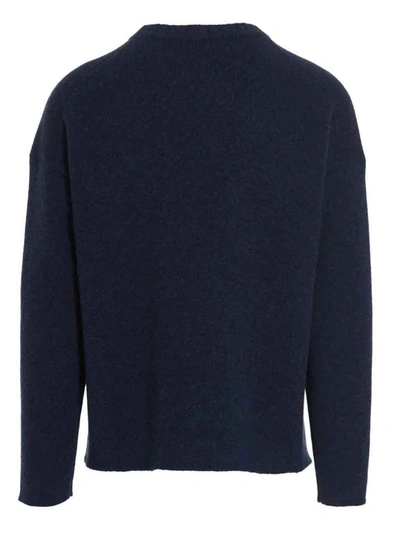 Shop Jil Sander Wool Sweater In Blue