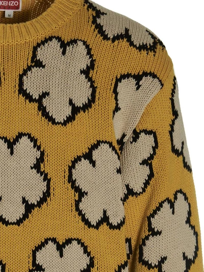 Shop Kenzo 'all-over Boke Flower' Sweater In Yellow
