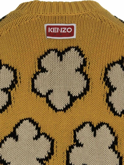 Shop Kenzo 'all-over Boke Flower' Sweater In Yellow