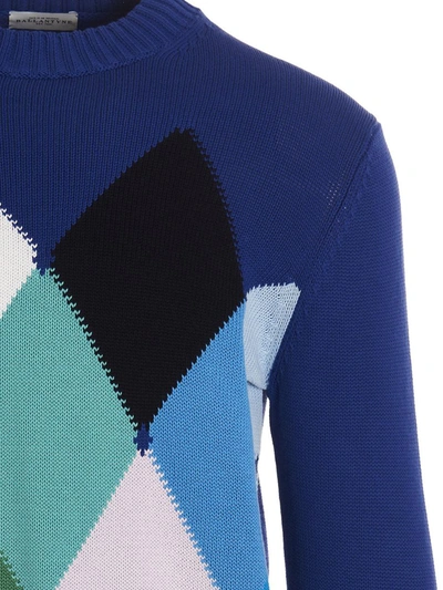 Shop Ballantyne 'argyle' Sweater In Blue