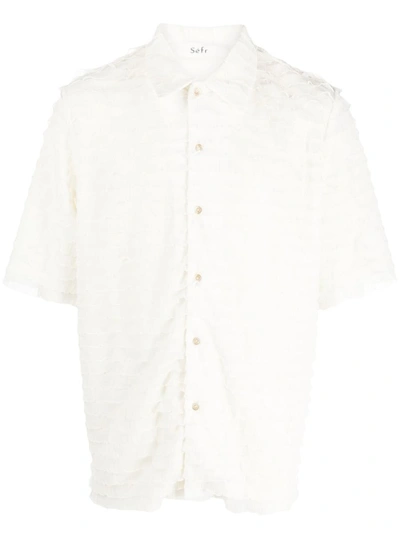 Shop Séfr Long Sleeve Shirt In White
