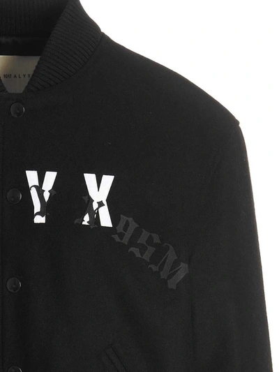 Shop Alyx 1017  9sm 'varsity' Bomber Jacket In Black