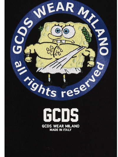 Shop Gcds 'spongebob' Hoodie In Black