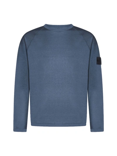 Shop Stone Island Sweater In Bluette