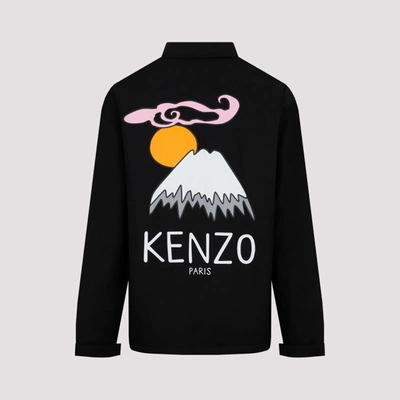 Shop Kenzo Cotton Logo Jacket In Black