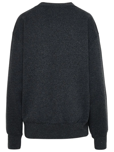 Shop Ami Alexandre Mattiussi Cotton Sweatshirt In Grey