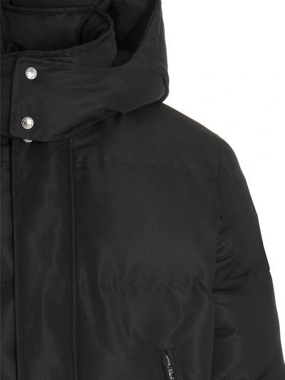 Alexander Mcqueen Wool Blend Padded Bomber Men In Black