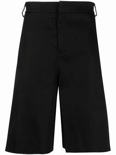 Shop 424 Bermuda Shorts In Cotton In Black