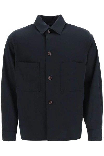 Shop Lemaire 'pyjama' Shirt In Black