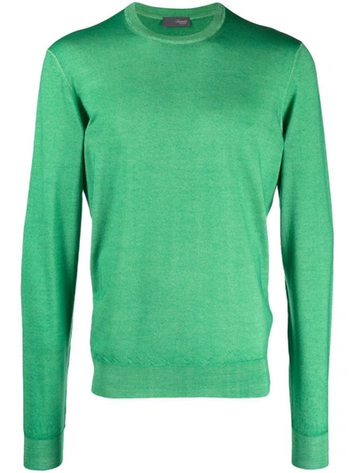 Shop Drumohr Wool Sweater In Green