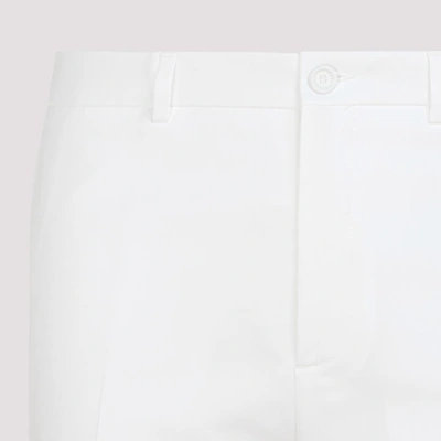Shop Dior Homme  Ankle Slit Detail Pants In White