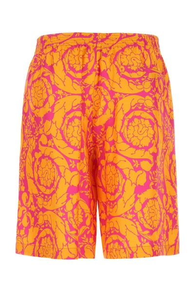 Shop Versace Shorts In Printed