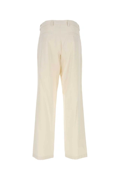 Shop Prada Pants In White