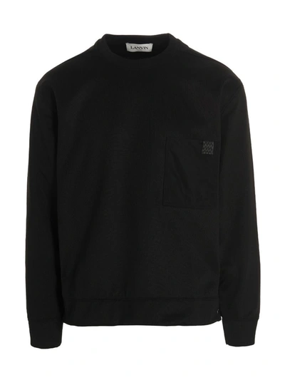 Shop Lanvin 'elevated' Sweatshirt In Black