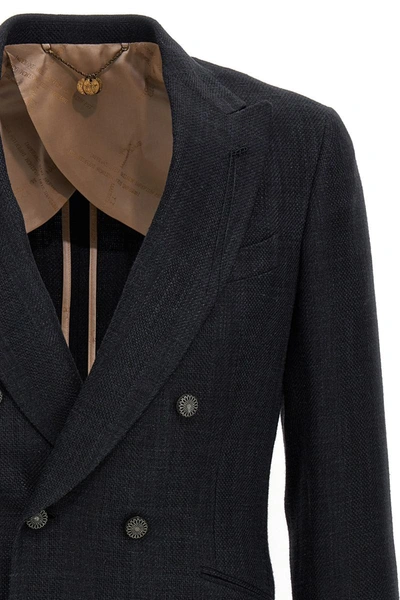 Shop Maurizio Miri Blazer 'sam' In Gray