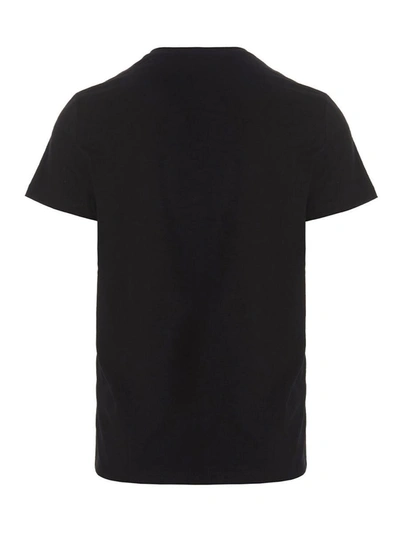 Shop Balmain Embossed Logo T-shirt In Black