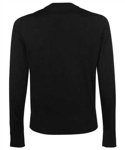 Shop Dolce & Gabbana Wool Crew-neck Sweater In Black