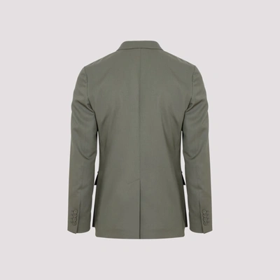 Shop Dior Homme  Wool Jacket In Green