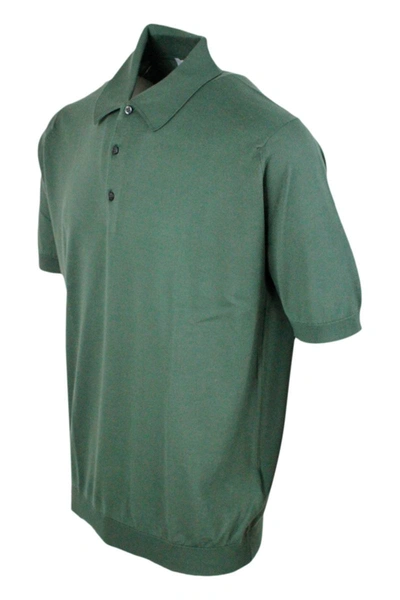 Shop John Smedley T-shirts And Polos In Green