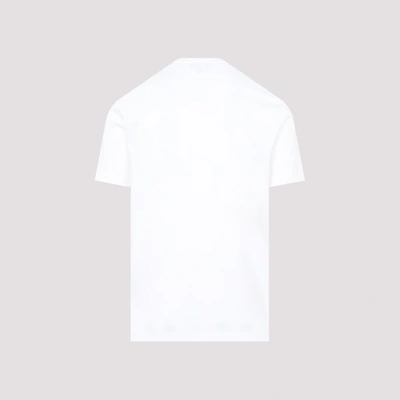 Shop Giorgio Armani Cotton T-shirt Tshirt In White