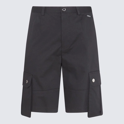 Shop Dolce & Gabbana Black Cotton Bermuda Shorts