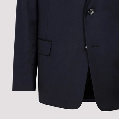 Shop Lanvin Single Breasted Jacket In Blue