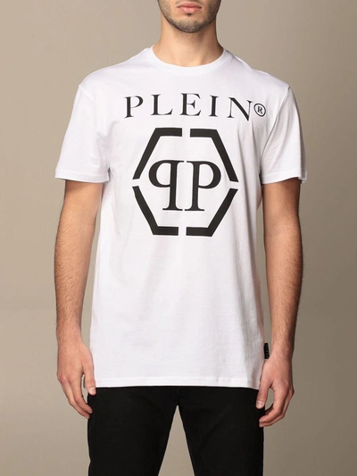 Shop Philipp Plein Limited Edition Hexagon Logo T-shirt In White