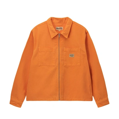 Shop Stussy Stüssy Long Sleeve Shirt In Orange