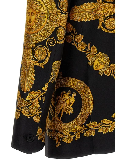 Shop Versace 'heritage' Blazer Jacket In Multicolor