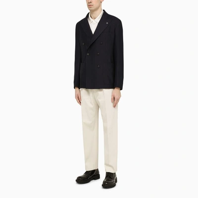 Shop Tagliatore Double-breasted Jacket In In Blue