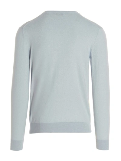 Shop Ballantyne ‘argyle' Sweater In Light Blue