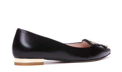 Shop Sophia Webster Flat Shoes In Black