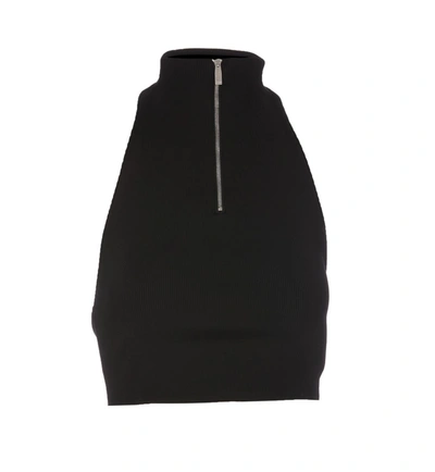 Off-white Open Back Top In Black No Col