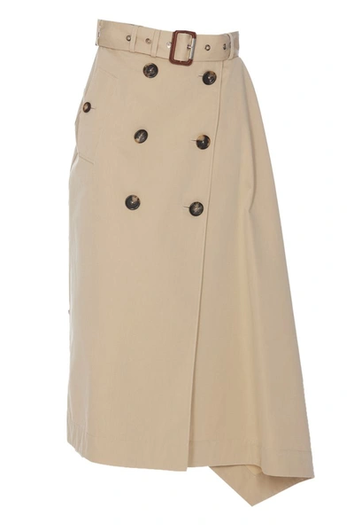 Shop Alexander Mcqueen Skirts In Beige