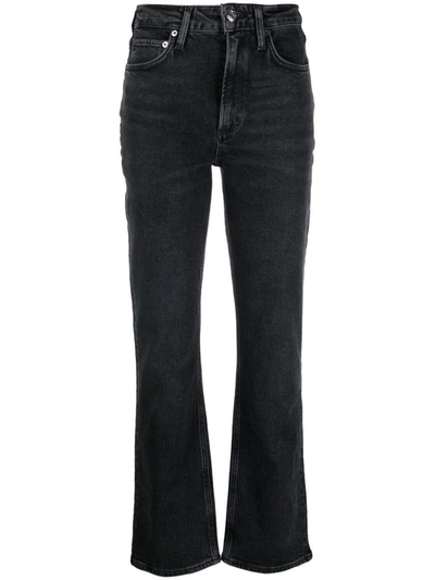 Agolde Black Vintage Boot Jeans In Tech Technique
