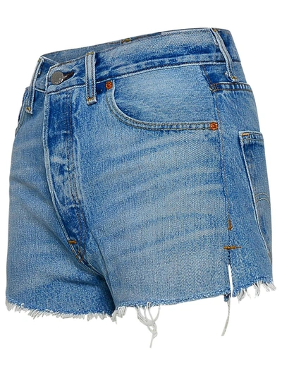 Shop Re/done Light Blue Denim Shorts