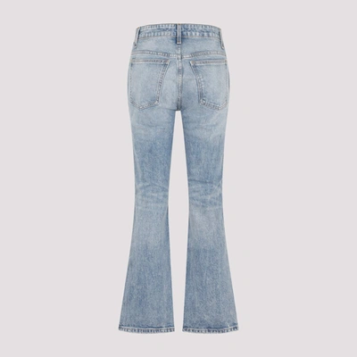 Shop Khaite Vivian Bootcut Flared Jeans In Blue