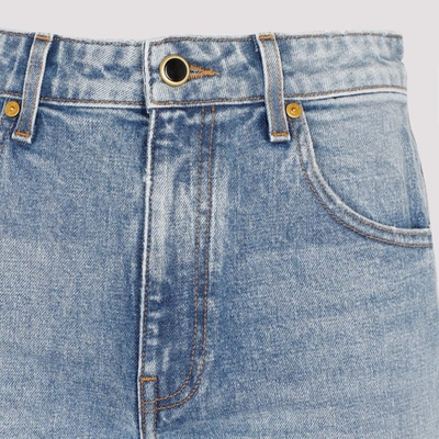 Shop Khaite Vivian Bootcut Flared Jeans In Blue