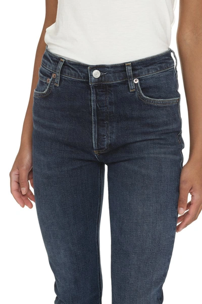 Shop Agolde Nico Slim Fit Jeans In Denim