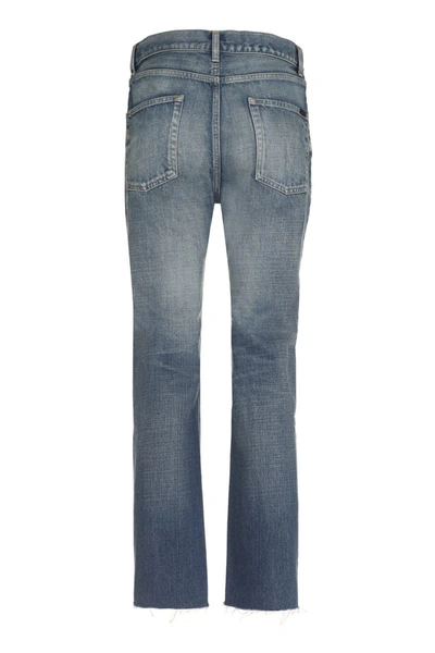 Shop Saint Laurent 5-pocket Straight-leg Jeans In Denim