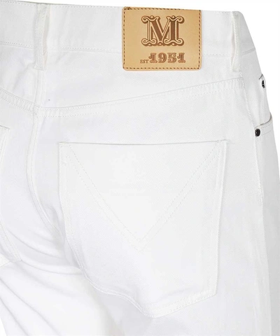 Shop Max Mara Caprile Boyfriend Jeans In White