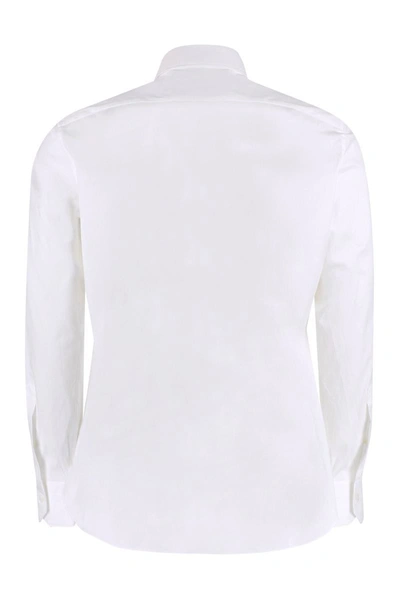 Shop Ermenegildo Zegna Cotton Shirt In White